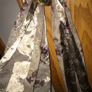 Handmade floral scarf